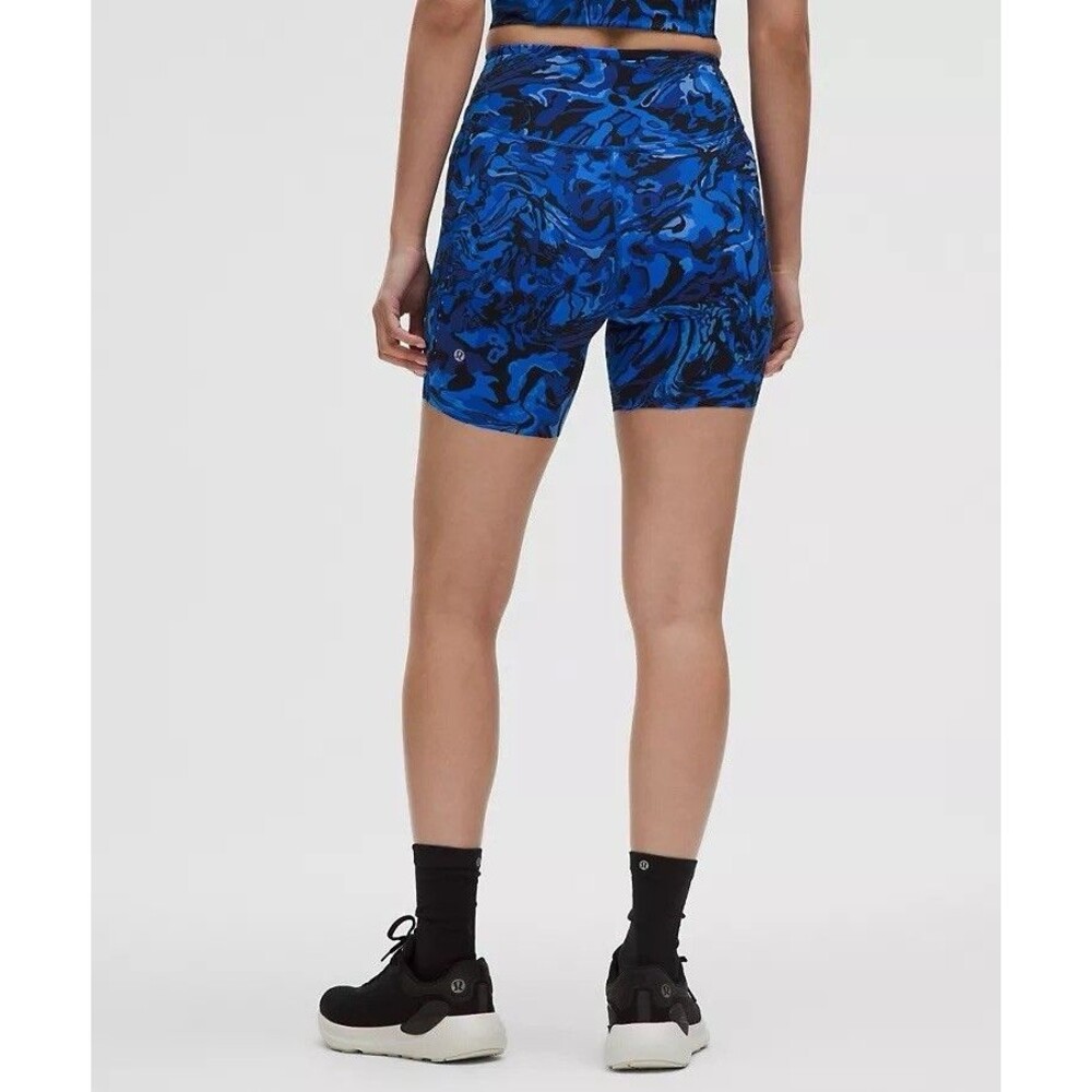 NWT Lululemon Size 8 Fast & Free HR Short 6” *Pockets Galactic Cobalt Blue - Picture 15 of 16